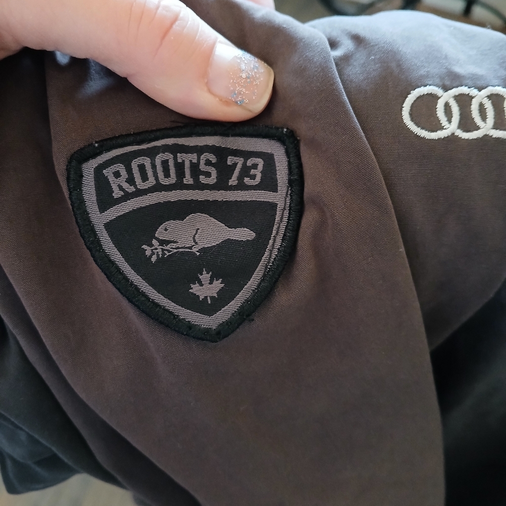 Custom Roots73 Audi Gray Rain Jacket. - Picture 15 of 16